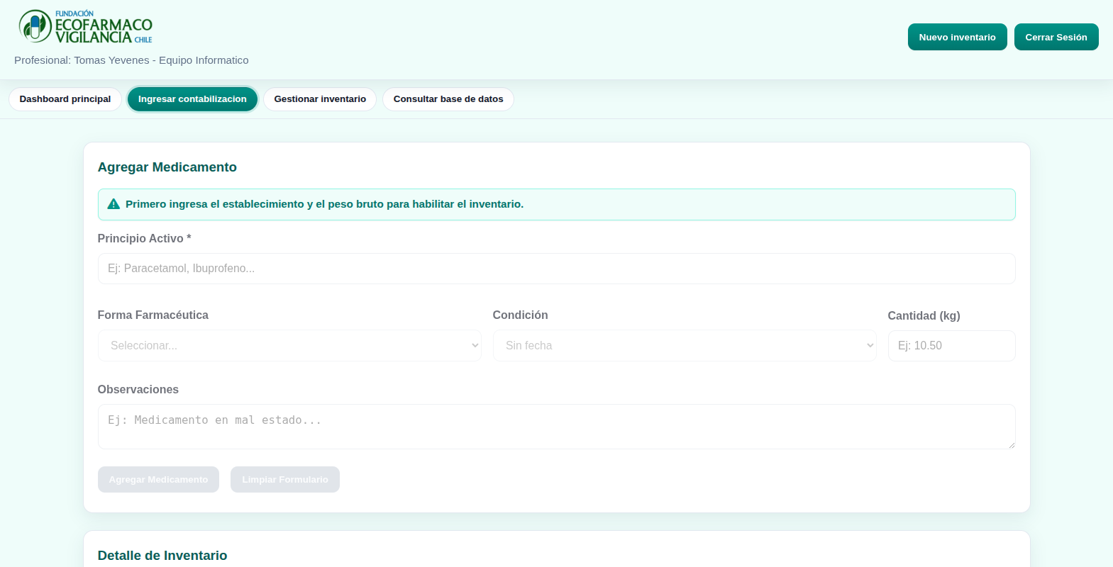 Sistema Ecofarmacovigilancia