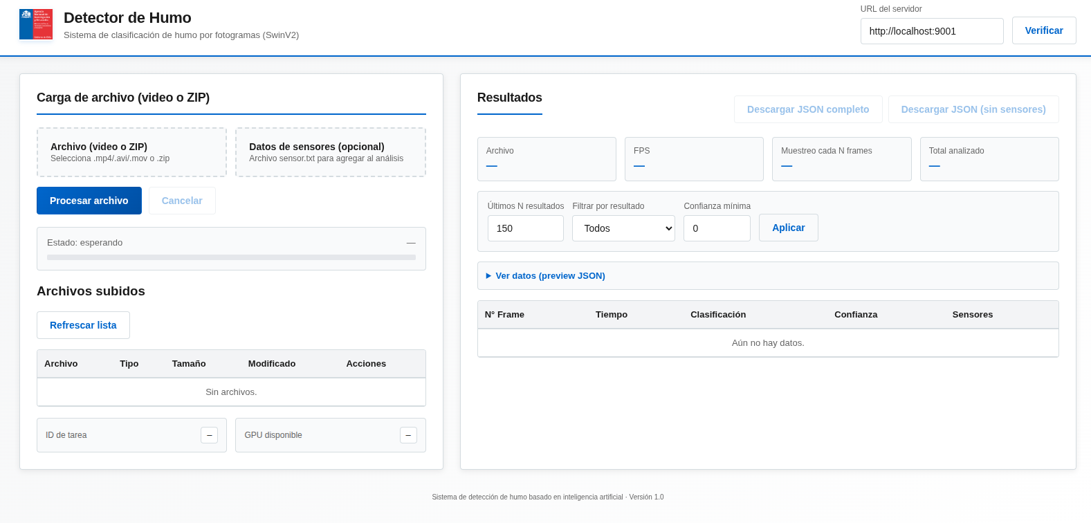 Sistema Detector de Humo